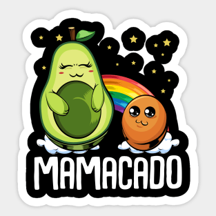 Avocado - Mamacado - Cute Mother To Be Sticker